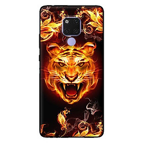 Ốp lưng in cho Huawei Mate 20 mẫu Hổ Lửa 1 - Hàng chính hãng