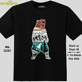 BEAR, mã G297. Áo thun in đẹp cho nam nữ, cặp đôi. Áo phông Goking hàng hiệu cao cấp
