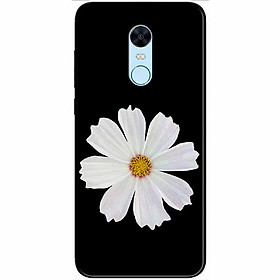 Ốp lưng dành cho Xiaomi Redmi Note 5 ( Redmi 5 Plus ) mẫu Cúc Trắng Đen