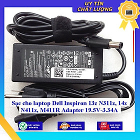 Sạc cho laptop Dell Inspiron 13z N311z 14z N411z M411R Adapter 19.5V-3.34A - Hàng Nhập Khẩu New Seal