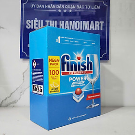 Viên rửa bát Finish Classic - 100 viên / hộp (Hương Chanh)