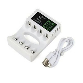 BỘ SẠC PIN TIỂU AA AAA ĐIỆN TỬ THÔNG MINH MẪU MỚI CHẤT LƯỢNG