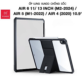 Ốp lưng XUNDD dành cho iPad A16 Gen 11 , Air 11inch M3 2025 , Air 13inch M3 Chống sốc có giá đỡ 3 chế độ - Hàng chính Hãng