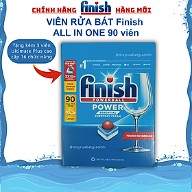Viên rửa Chén Tổng Hợp Finish 100 Tabs classic Dùng Cho Máy Rửa Bát