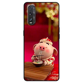 Ốp lưng dành cho Oppo Find X2 mẫu Heo Ăn