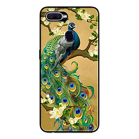 Ốp Lưng in cho Realme 2 Pro Mẫu Chim Công Hoa Xanh - Hàng Chính Hãng