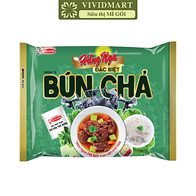 ACECOOK - Bún Hằng Nga đặc biệt hương vị Bún chả (có gói thịt thật), Bún chả Hằng Nga Acecook ăn liền (73g/gói)