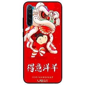 Ốp lưng in cho Xiaomi Redmi Note 8 Mẫu Múa Lân
