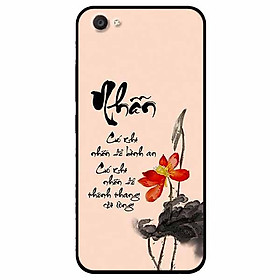 Ốp lưng in cho Vivo V5 Mẫu Thư Pháp Nhẫn Nền Hồng