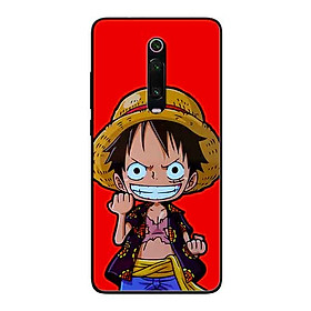 Ốp Lưng in cho Xiaomi Redmi K20 Mẫu Mũ Rơm Nền Đỏ - Hàng Chính Hãng
