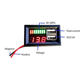 Đồng Hồ Báo Vôn Ắc Quy 12V: Thiết Kế Đa Năng Kèm Sạc USB, ĐÈN TRANG TRÍ, ĐỒNG HỒ TREO TƯỜNG
