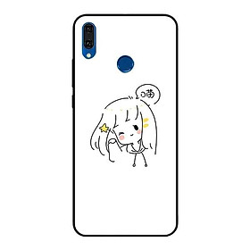 Ốp Lưng in cho Huawei Y9 2019 Mẫu Nàng Đáng Yêu - Hàng Chính Hãng