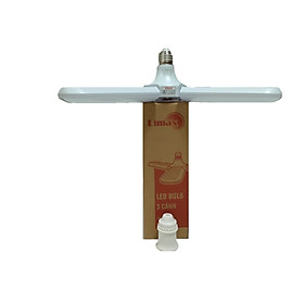 Led Bulb 3 cánh và đui đèn xoáy E27