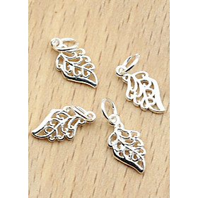 Combo 2 cái charm bạc thái hình chiếc lá treo 2 - Ngọc Quý Gemstones