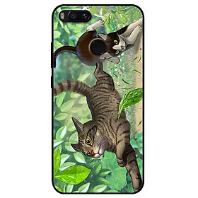 Ốp lưng in cho Xiaomi Mi A1 Mẫu Bắt Mèo