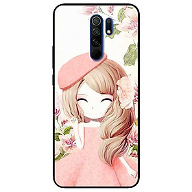 Ốp lưng dành cho Xiaomi Redmi 9 mẫu Anime Cô Gái Váy Bông