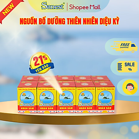  NEW [ Combo 10 lọ] Nước Yến sào Khánh Hòa Sanest 21% - Nhân Sâm