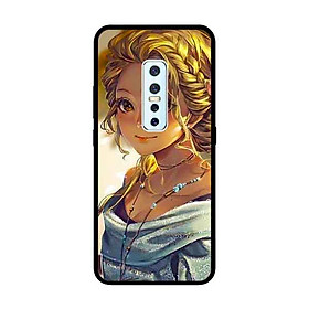 Ốp Lưng in cho Vivo V17 Pro Mẫu Cô Gái Tóc Vàng - Hàng Chính Hãng