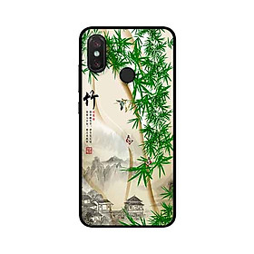 Ốp Lưng in cho Xiaomi Redmi Note 5 Pro Mẫu Tranh Làng Tre - Hàng Chính Hãng