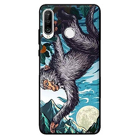 Ốp in cho Huawei P30 Lite Khỉ Đu Cây - Hàng chính hãng