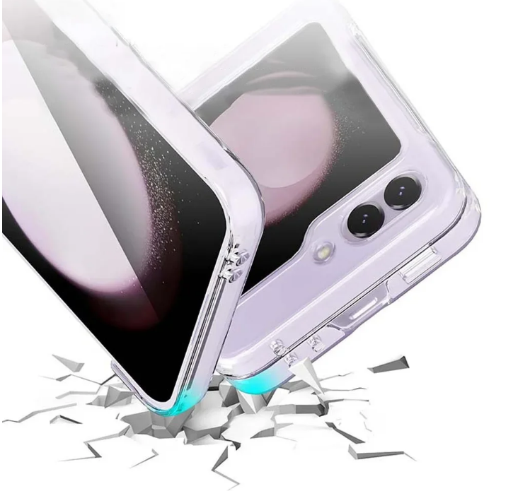 Ốp lưng trong suốt chống sốc cho Samsung Galaxy Z Flip 6 hiệu Likgus Crystal - Bảo vệ toàn diện, chống sốc chống va đập, đệm khí 4 góc - Hàng nhập khẩu