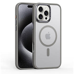 Ốp Lưng Cho IPhone 16 Pro, 16 Pro Max hiệu Likgus Gucase - Chống Bám Vân Tay, Hỗ Trợ Sạc Từ Tính, Ốp chống sốc Mặt Lưng Nhám Mờ Cao Cấp - Hàng nhập khẩu