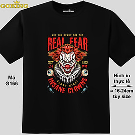REAL FEAR, mã G166. Hãy tỏa sáng như kim cương, qua chiếc áo thun Goking siêu hot cho nam nữ trẻ em, áo phông cặp đôi, gia đình, đội nhóm