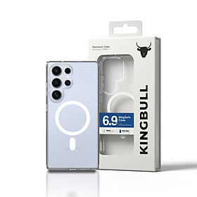 Ốp lưng trong suốt sạc từ tính cho Samsung Galaxy S25 Ultra, Mipow Qi2 Tempered Transparent (Bayer Germany Chống Ố Vàng)_ Hàng Chính Hãng