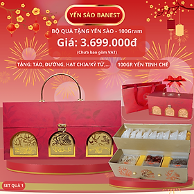 Bộ Quà Tặng 100g Tổ Yến Sào Cao Cấp dành BIẾU TẶNG Người Thân Đối Tác - Yến Sào BaNest