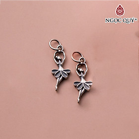 Charm bạc người múa bale treo - Ngọc Quý Gemstones