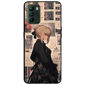 Ốp lưng cho Oppo A15 - A15s - A35 4G - A17 - A17K - A57 4G - A94 5G - A95 5G - Cô Gái Buộc Tóc Đen - Hàng Chính Hãng