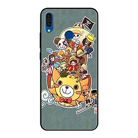 Ốp Lưng in cho Huawei Y9 2019 Mẫu Hải Tặc Mũ Rơm Nền Xanh - Hàng Chính Hãng