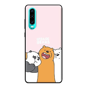 Ốp in cho Huawei P30 3 Chú Gấu Ôm - Hàng chính hãng
