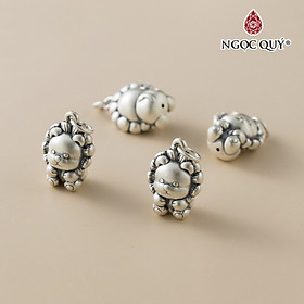 Charm bạc hình sư tử dễ thương treo - Ngọc Quý Gemstones