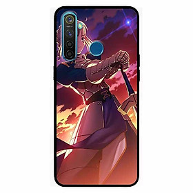 Ốp lưng in cho Realme 5 Cô Gái và Kiếm