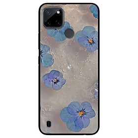 Ốp lưng dành cho Realme C21Y - Realme C25Y mẫu Hoa Xanh Trong Nước