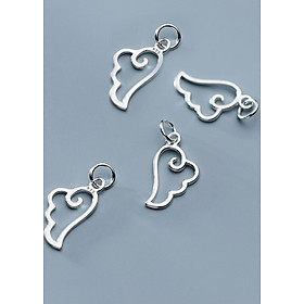 Combo 4 cái charm bạc cánh thiên thần treo - Ngọc Quý Gemstones