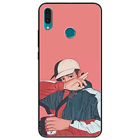 Ốp lưng in cho Huawei Y9 2019 Mẫu Conan Ngắm Đèn