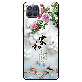 Ốp lưng dành cho Oppo A93 - F17 Pro mẫu Chim Cá Nền Hoa Trắng
