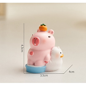 Mô Hình Capybara Màu Hồng Blindbox Bộ 8 144 Trang Trí Quà Tặng Decord_ Hàng chính hãng