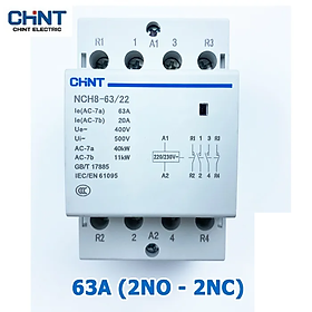 Khởi động từ contactor 4P CHINT, LW 2NO-2NC 220V 63A-100A