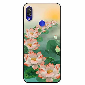 Ốp lưng in cho Xiaomi Redmi Note 7 Mẫu Bảy Đóa Sen
