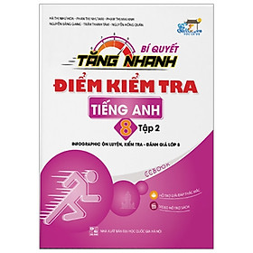Sách - Bí quyết tăng nhanh điểm kiểm tra Tiếng Anh 8 Tập 2 - Nhiều tác giả - NXB Đại học Quốc gia Hà Nội - WinBooks
