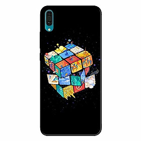 Ốp lưng in cho Huawei Y7 Pro 2019 Rubik Vũ Trụ