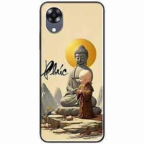 Ốp lưng cho Oppo A15 - A15S - A17 - A17K - A57 4G - A94 5G - A95 5G - Chú Tiểu Phúc Nâu - Hàng Chính Hãng
