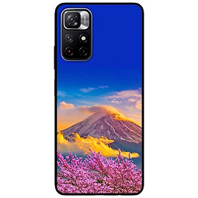 Ốp lưng dành cho Xiaomi Redmi Note 11 5G - Redmi Note 11T - Redmi Note 11S mẫu Núi Mây Và Hoa