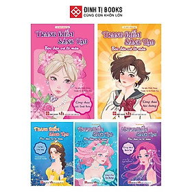 Sách - Trang Điểm Sáng Tạo - Bóc Dán Và Tô Màu - Combo 5 Chủ Đề - Đinh Tị Books