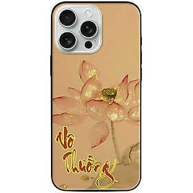 Ốp lưng cho IPhone 15 - 15 Plus - 15 Pro - 15 Pro Max - 16 - 16 Plus - 16 Pro - 16 Pro Max - Vô Thường Sen Vàng - Hàng Chính Hãng
