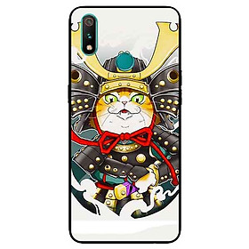 Ốp Lưng in cho Realme 3 Mẫu Mèo Samurai - Hàng Chính Hãng