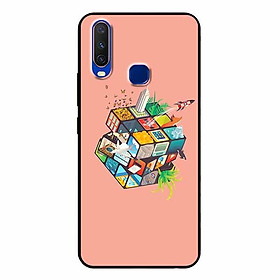 Ốp lưng in cho Vivo Y17 Rubik Cube